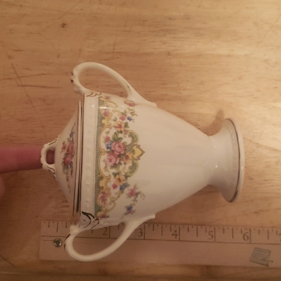 Floral Sugar Bowl With Lid - Picture 11 of 12